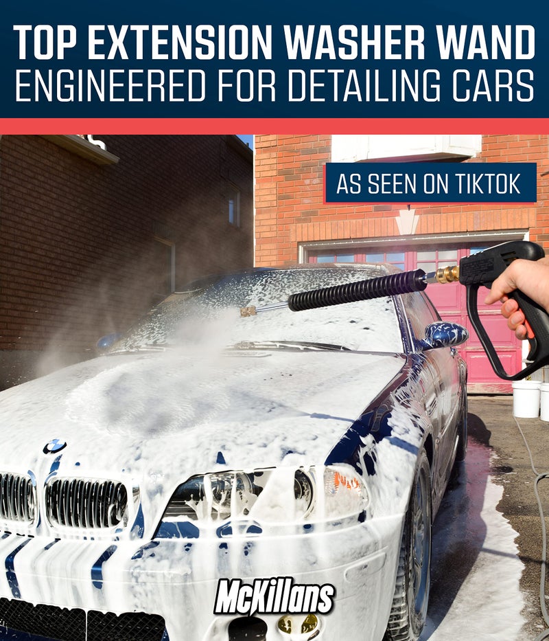 McKillansÂ® Car Pressure Washer Extension Wand - Power Washer Wand Extension for Car Wash - Short Pressure Washer Wand Replacement - Pressure Washer Accessories & Attachments - 1/4â€ Quick Connect Plug - Image 5